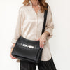 Hermes Jypsiere 34 Black Clemence Leather Crossbody Bag