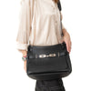 Hermes Jypsiere 34 Black Clemence Leather Crossbody Bag