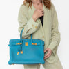 Hermes Birkin 35 Turquoise Veau Togo Leather Bag 2015