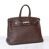 Hermes Birkin 35 Chocolate Veau Togo Leather Bag