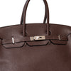 Hermes Birkin 35 Chocolate Veau Togo Leather Bag