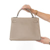 Hermes Kelly 32 Gris Tourtourelle Veau Togo Leather Bag