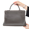 Hermes Kelly 32 Elephant Grey Leather Bag