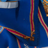 Hermes Grand Carosse Pour Un Ambassadeur Blue Silk Scarf