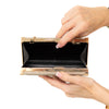 Jimmy Choo Ellipse Soft Gold Glitter Clutch Bag