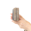 Jimmy Choo Ellipse Silver Grey Glitter Clutch Bag