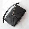 Loewe Black Puzzle Medium Leather Shoulder Bag