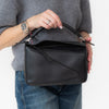 Loewe Black Puzzle Medium Leather Shoulder Bag
