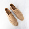 Loro Piana Open Walk Beige Suede Loafers
