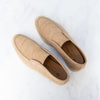 Loro Piana Open Walk Beige Suede Loafers