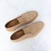 Loro Piana Open Walk Beige Suede Loafers