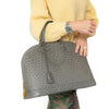 Louis Vuitton Grey Ostrich Leather Alma GM Bag