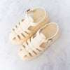 Miu Miu Eva Cream Platform Cage Sandals