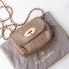 Mulberry Mini Lily Metallic Mushroom Goatskin Leather Bag
