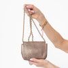 Mulberry Mini Lily Metallic Mushroom Goatskin Leather Bag