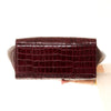 Mulberry Oxblood Bayswater Heritage Mock Croc Leather Bag