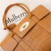 Mulberry Bayswater Tan Mock Croc Embossed Leather Bag