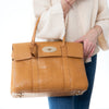 Mulberry Bayswater Tan Mock Croc Embossed Leather Bag