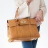 Mulberry Bayswater Tan Mock Croc Embossed Leather Bag