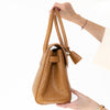 Mulberry Bayswater Tan Mock Croc Embossed Leather Bag