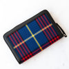 Mulberry Tartan And Leather Zipped Bi Fold Wallet