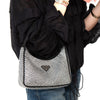 Prada Satin Mini Hobo Bag With Crystals Re Edition 2000