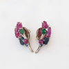 Antique Art Deco Diamond And Gem Set Tutti Frutti Earrings c.1935