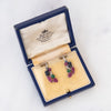 Antique Art Deco Diamond And Gem Set Tutti Frutti Earrings c.1935