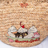 Anya Hindmarch Beaded Sequin Banana Split Straw Pool Tote Bag