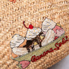 Anya Hindmarch Beaded Sequin Banana Split Straw Pool Tote Bag