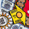 Moschino Pop Art Pinball Machine Super Hero Silk Scarf
