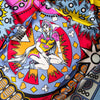 Moschino Pop Art Pinball Machine Super Hero Silk Scarf