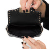 Valentino Garavani Rockstud Mini Black Leather Crossbody Bag