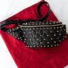 Valentino Garavani Rockstud Black Leather Belt Bag