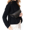 Valentino Garavani Rockstud Black Leather Belt Bag