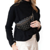 Valentino Garavani Rockstud Black Leather Belt Bag