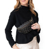 Valentino Garavani Rockstud Black Leather Belt Bag