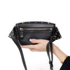 Valentino Garavani Rockstud Black Leather Belt Bag