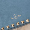 Valentino Garavani Rockstud Baby Blue Leather Camera Crossbody Bag