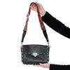 Valentino Garavani Black Leather Rockstud Bag