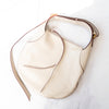 Victoria Beckham Off White Leather Half Moon Hobo Bag