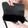 Saint Laurent Black Leather Sac Université Crossbody Bag