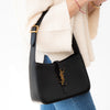 Saint Laurent Medium Black Leather Le 5 a 7 Shoulder Bag
