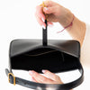 Saint Laurent Medium Black Leather Le 5 a 7 Shoulder Bag