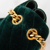 Saint Laurent Velvet Matelassé Chevron Medium Monogram Chain Bag