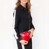 Yves Saint Laurent Red Love Box Patent Leather Bag