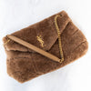 Saint Laurent LouLou Puffer Shearling Bag