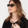 Saint Laurent Cat Eye Havana Sunglasses