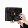 Yves Saint Laurent Black Envelope Clutch Bag