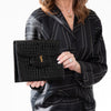 Yves Saint Laurent Black Envelope Clutch Bag